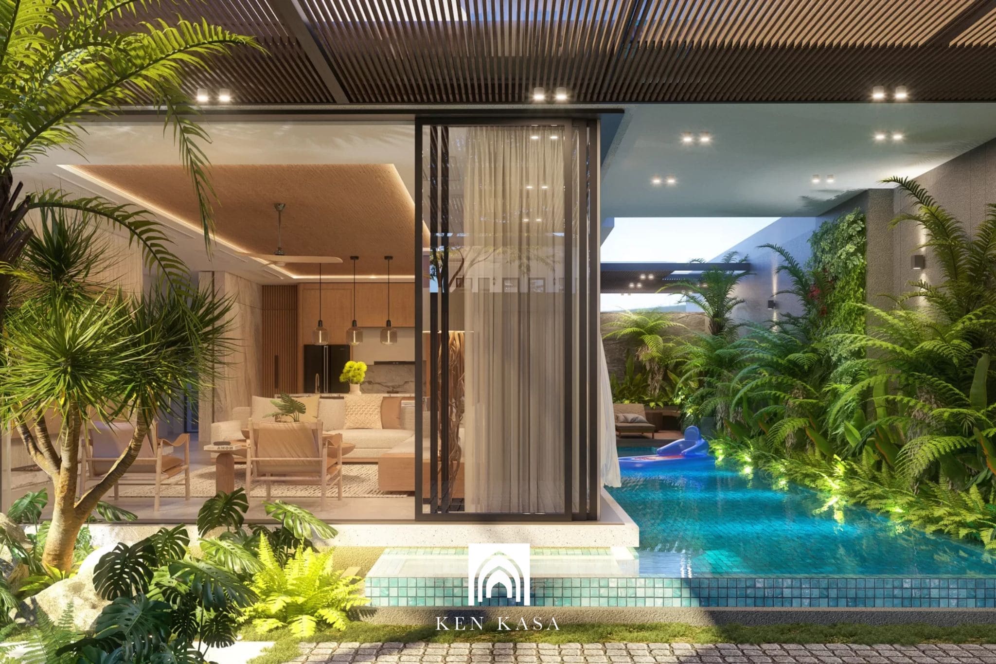 mẫu biệt thự nghỉ dưỡng phong c&aacute;ch Tropical&nbsp;